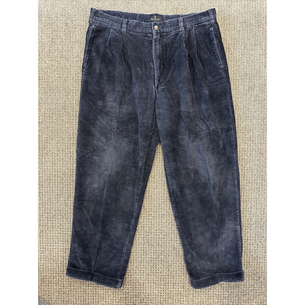 Bill Blass‎ Corduroy Pants Mens 36x29 Black Straight Pants